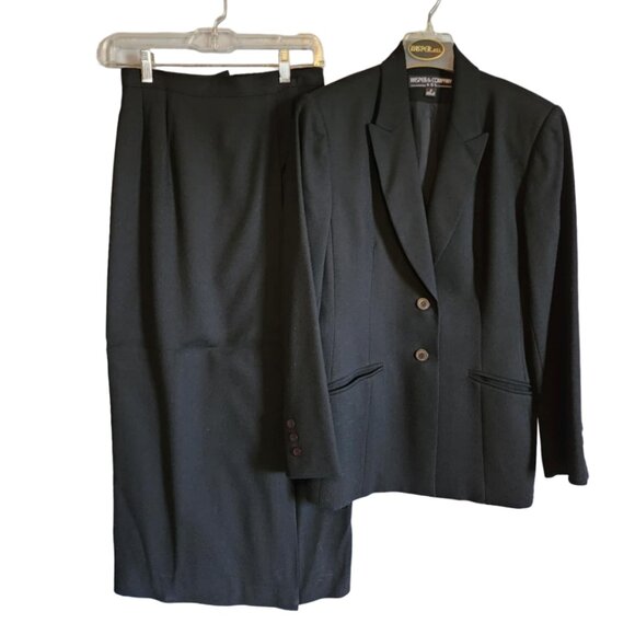 EUC Kasper & Company 2 Piece Wool Long Skirt/Jacket Suit - Picture 1 of 9